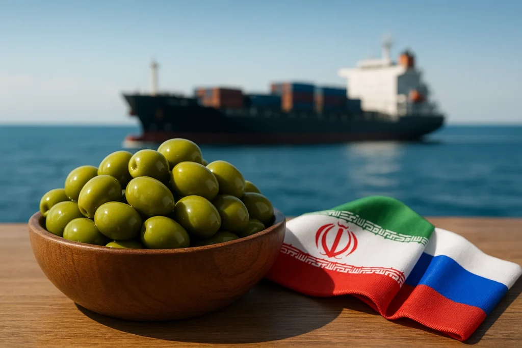صادرات زیتون به روسیه