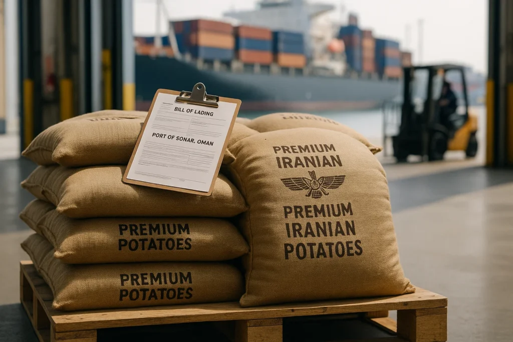صادرات سیب زمینی به عمان