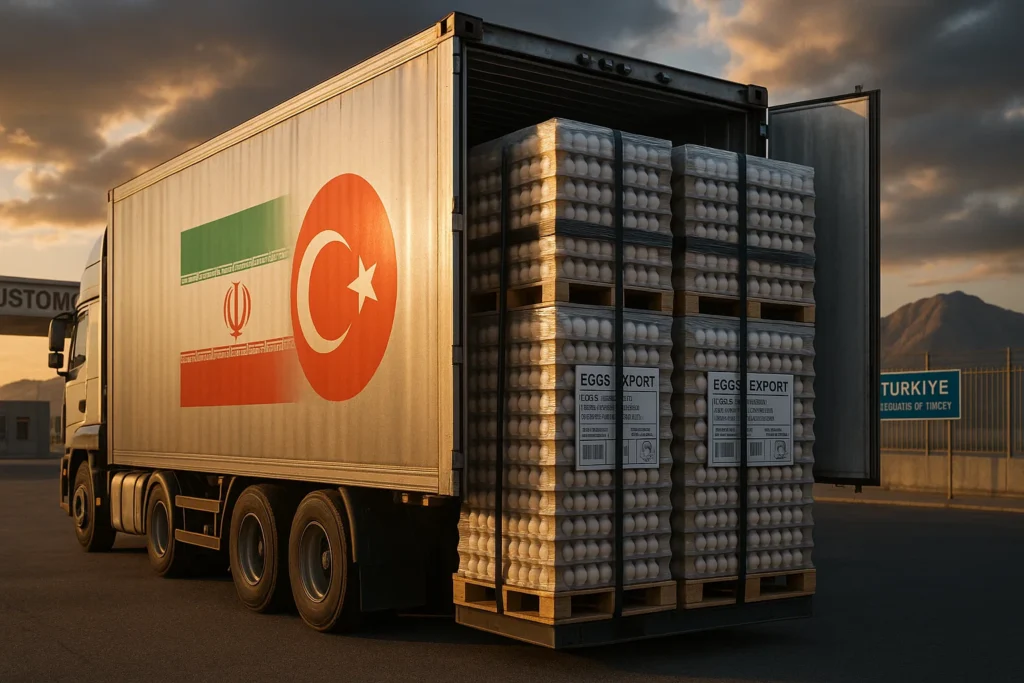 صادرات تخم مرغ به ترکیه