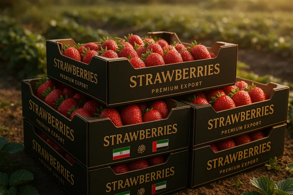 صادرات توت فرنگی به امارات