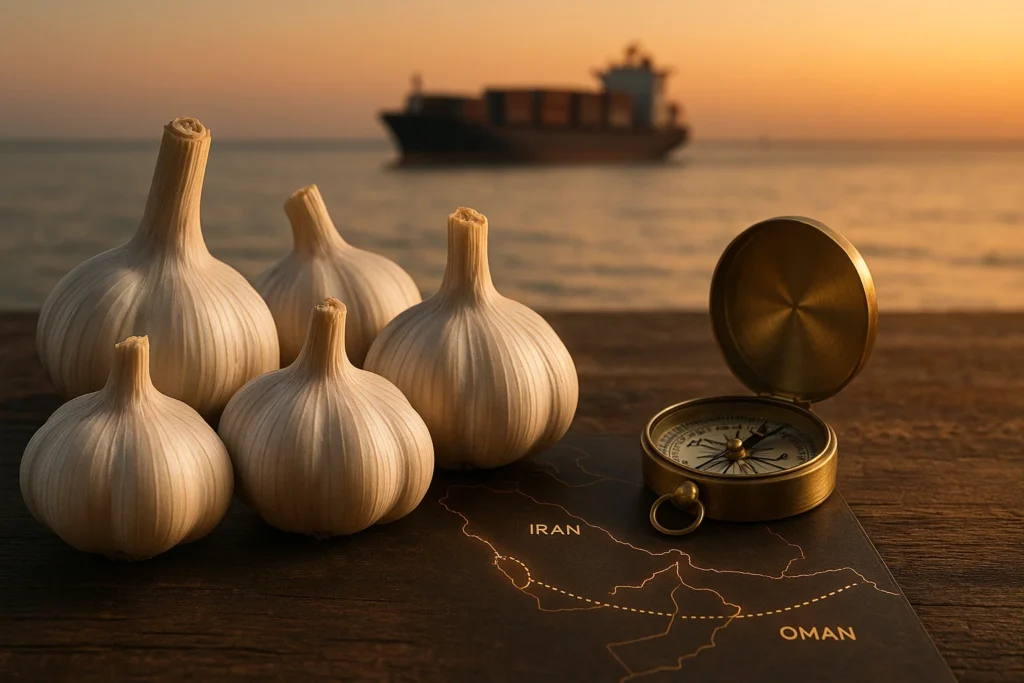 صادرات سیر به عمان