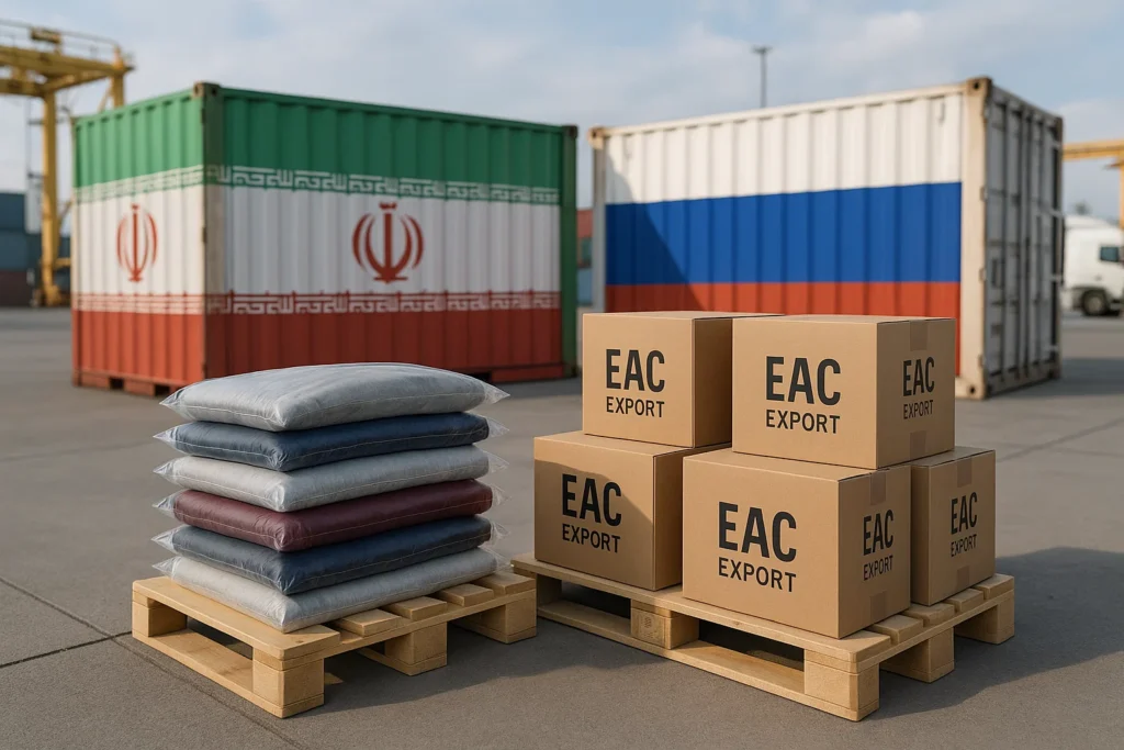 صادرات پوشاک به روسیه