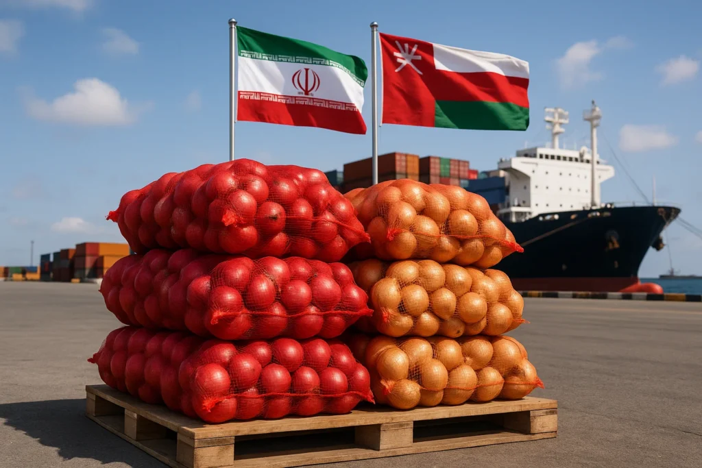 صادرات پیاز به عمان