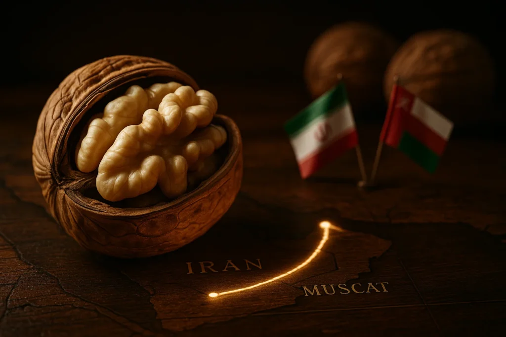 صادرات گردو به عمان