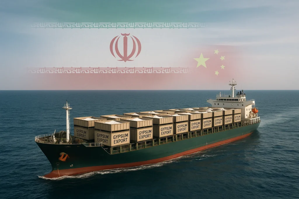صادرات گچ به چین