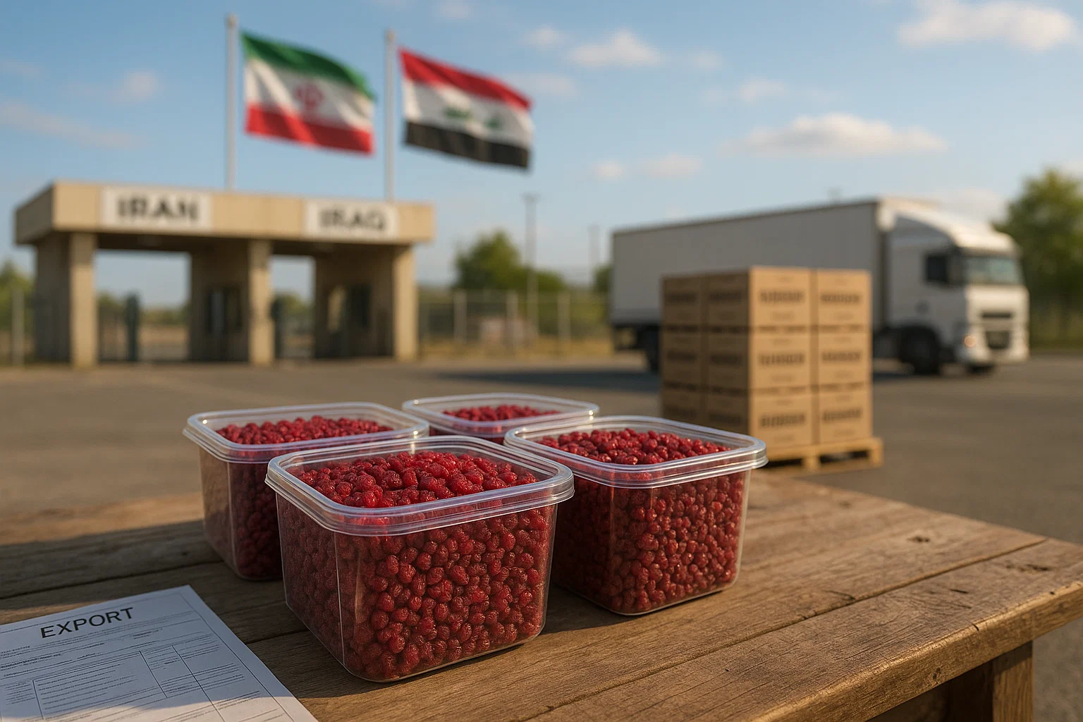 صادرات زرشک به عراق