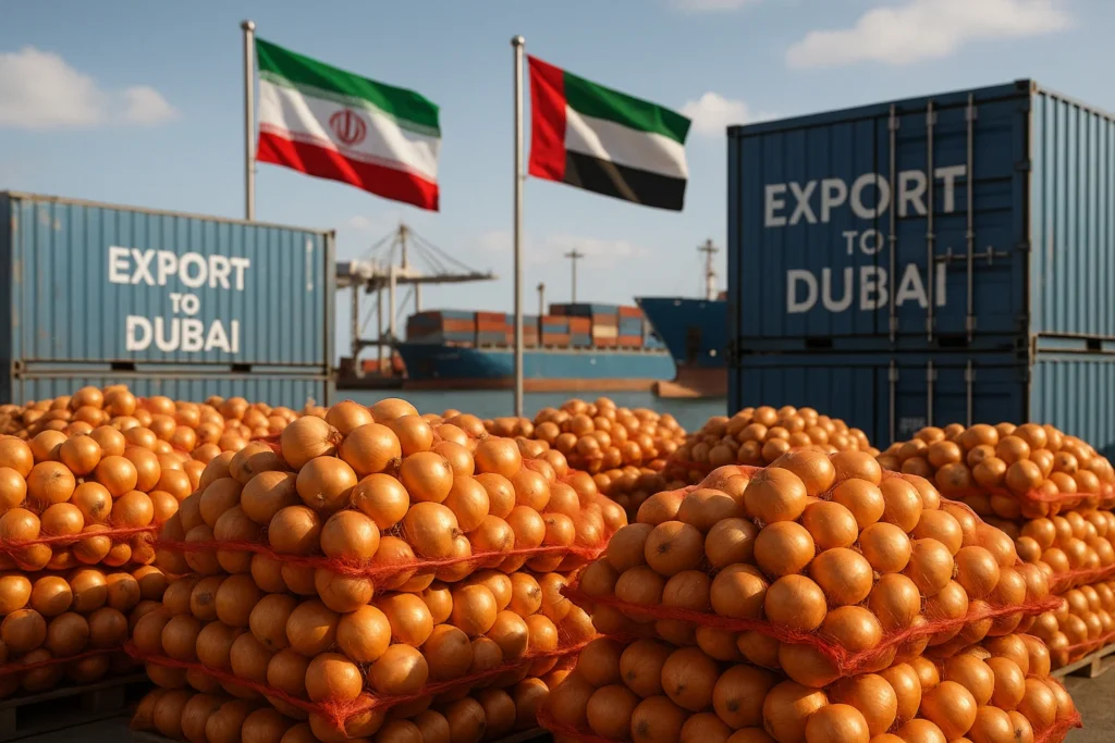 صادرات پیاز به امارات
