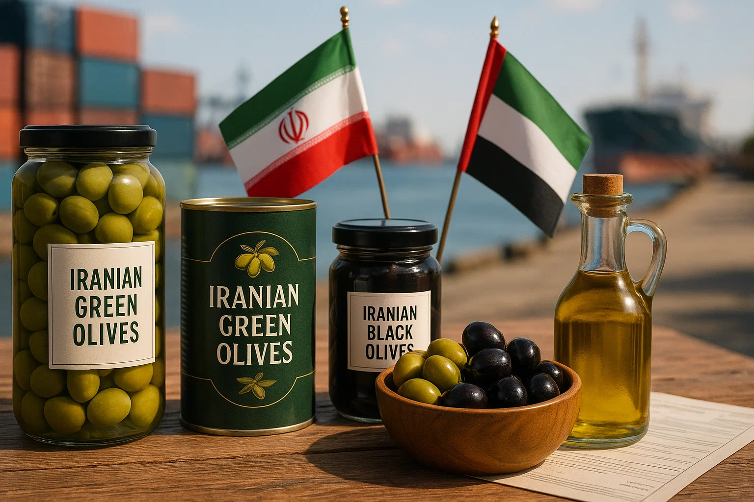 صادرات زیتون به امارات