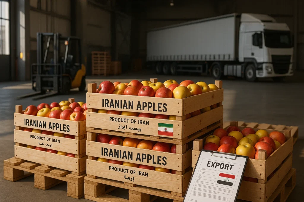 صادرات سیب به عراق