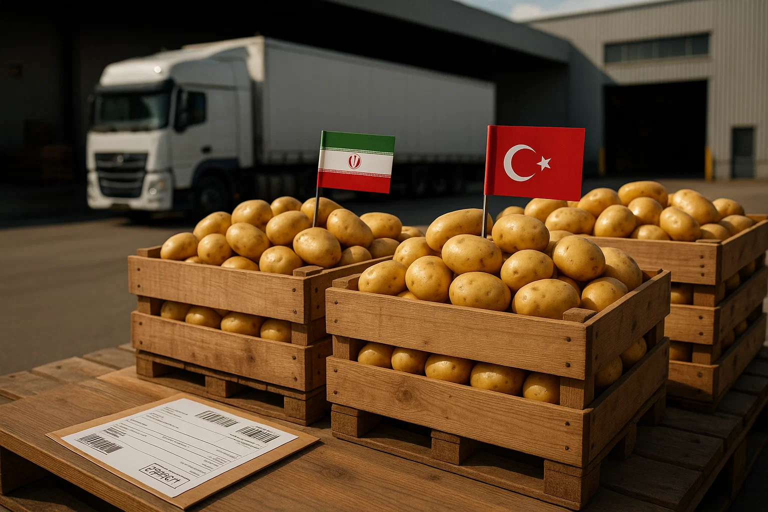 صادرات سیب زمینی به ترکیه