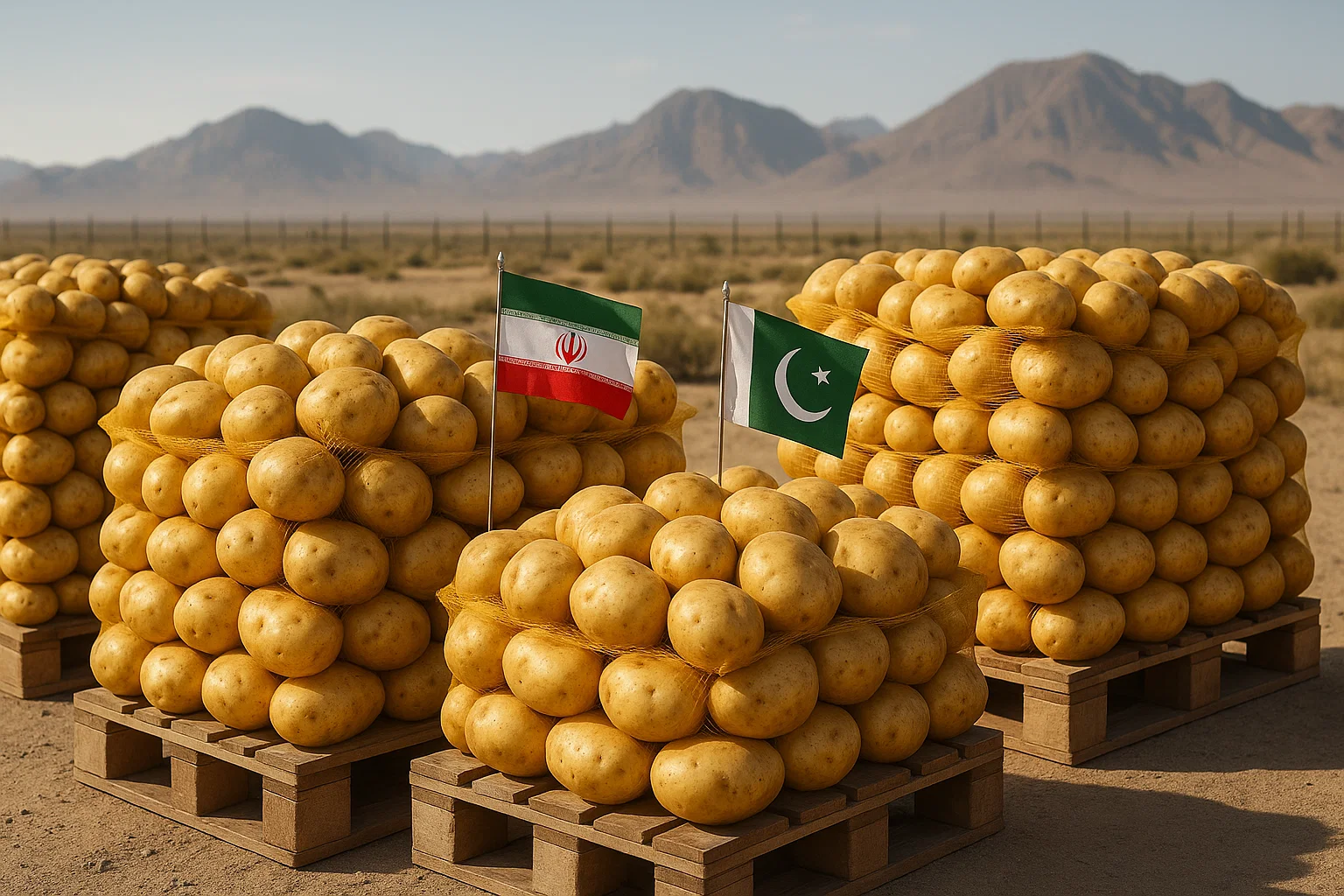 صادرات سیب زمینی به پاکستان