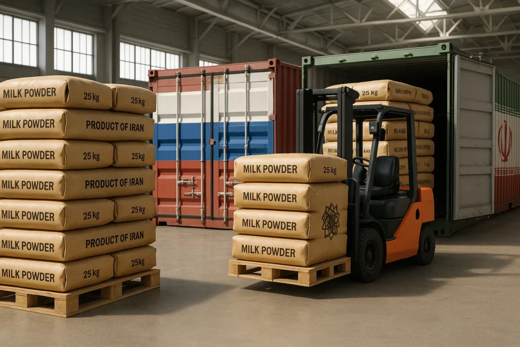 صادرات شیر خشک به روسیه