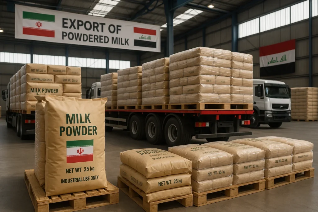 صادرات شیر خشک به عراق