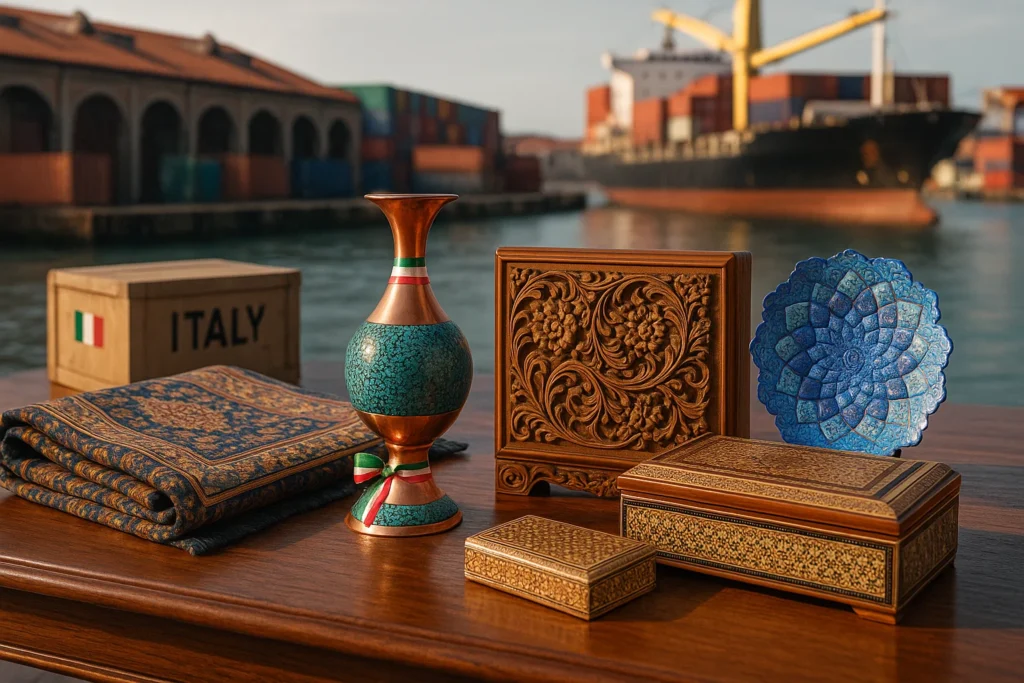 صادرات صنایع دستی به ایتالیا