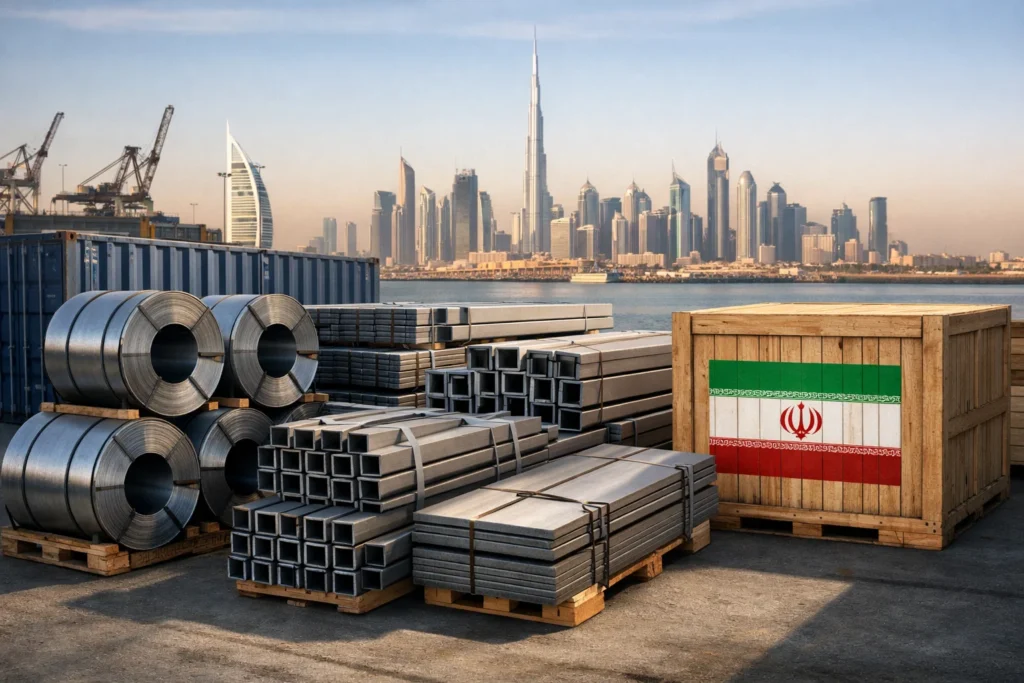 صادرات فولاد به امارات