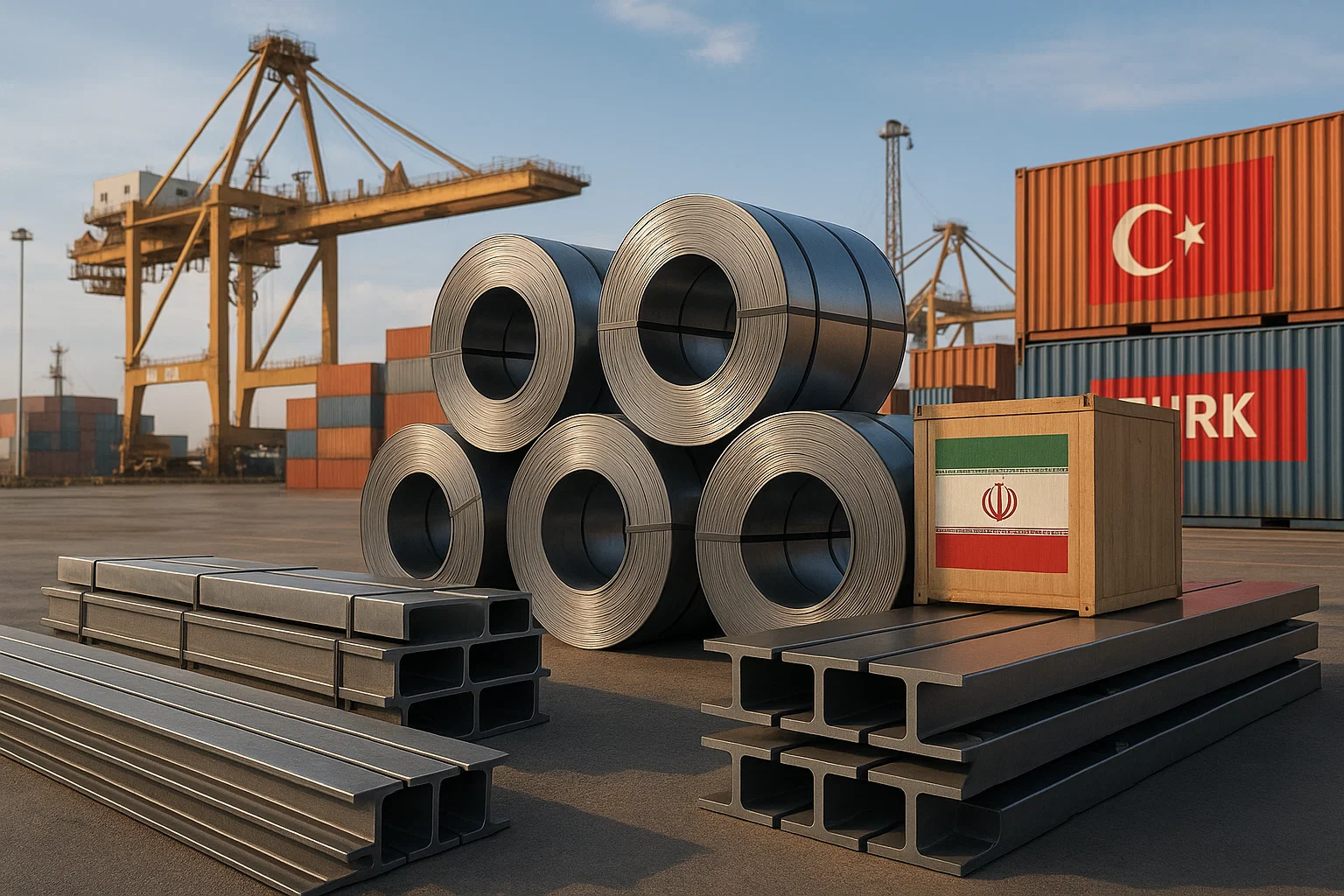 صادرات فولاد به ترکیه