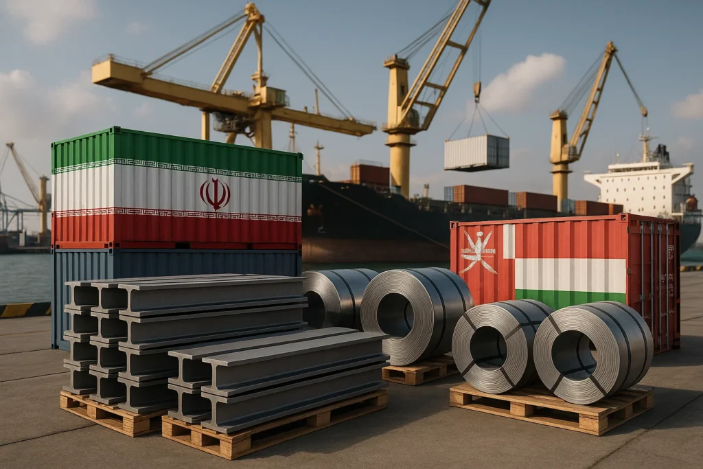 صادرات فولاد به عمان